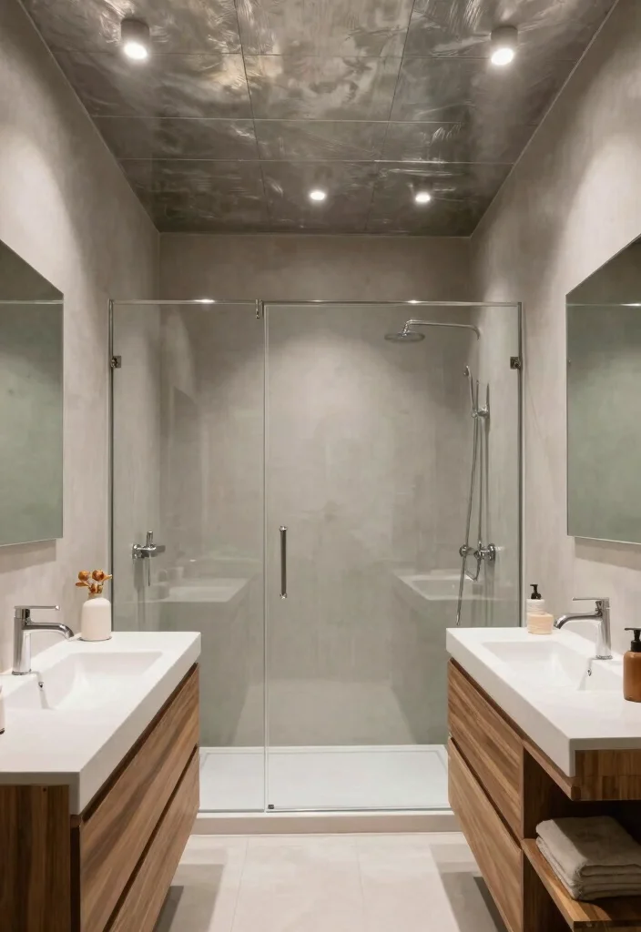 17 Bathroom Ceiling Ideas Modern Homes Are Loving 43 17 Bathroom Ceiling Ideas Modern Homes Are Loving - 13. Modern Metal Ceilings 1