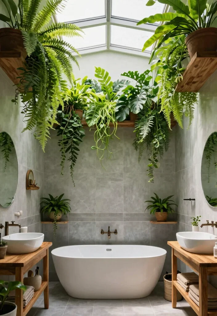 17 Bathroom Ceiling Ideas Modern Homes Are Loving 2 17 Bathroom Ceiling Ideas Modern Homes Are Loving - 2. Living Plant Ceilings 1