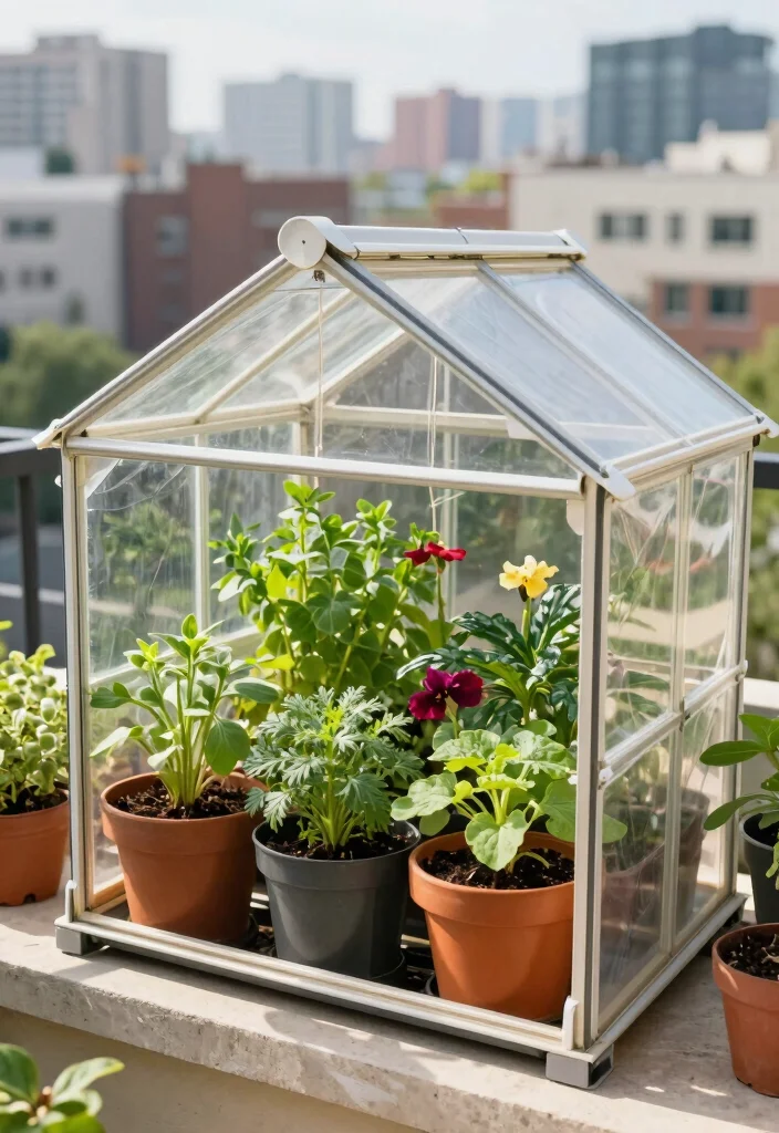 17 Container Gardening Ideas Perfect for Small Spaces 50 17 Container Gardening Ideas Perfect for Small Spaces - 10. Balcony Greenhouse 1