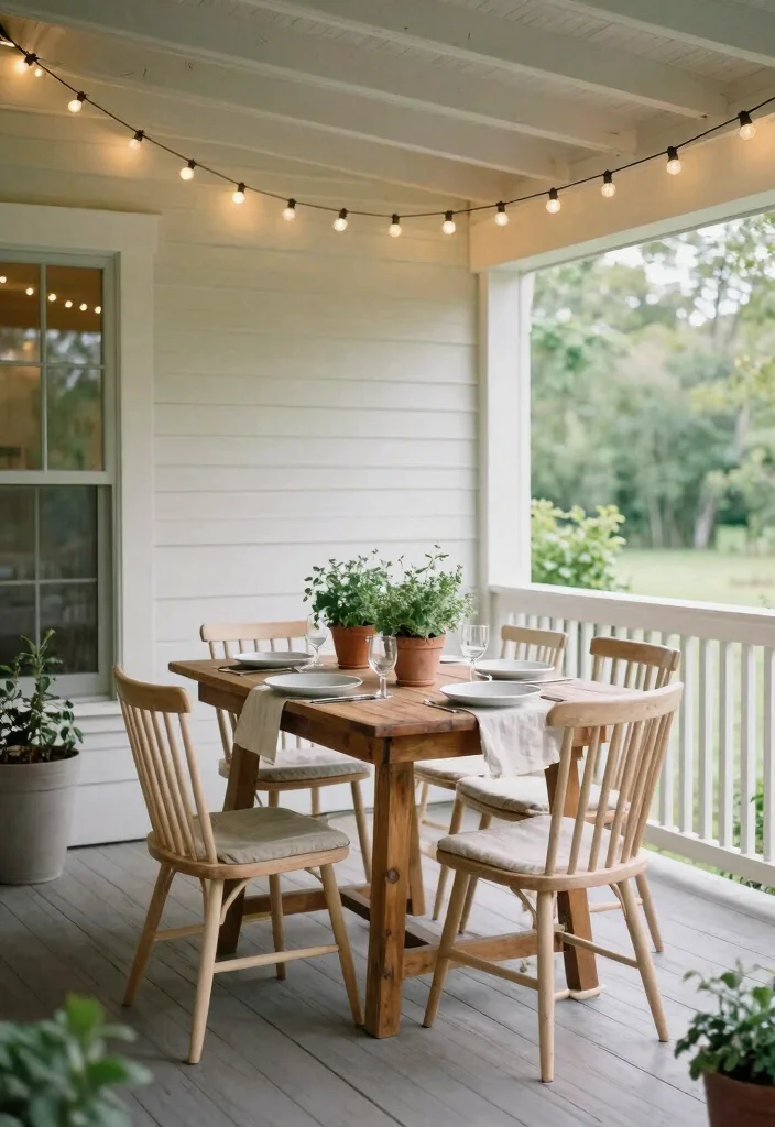 17 Enclosed Front Porch Ideas That Feel Cozy Year Round 41 17 Enclosed Front Porch Ideas That Feel Cozy Year Round - 11. Inviting Dining Area for Outdoor Meals 1
