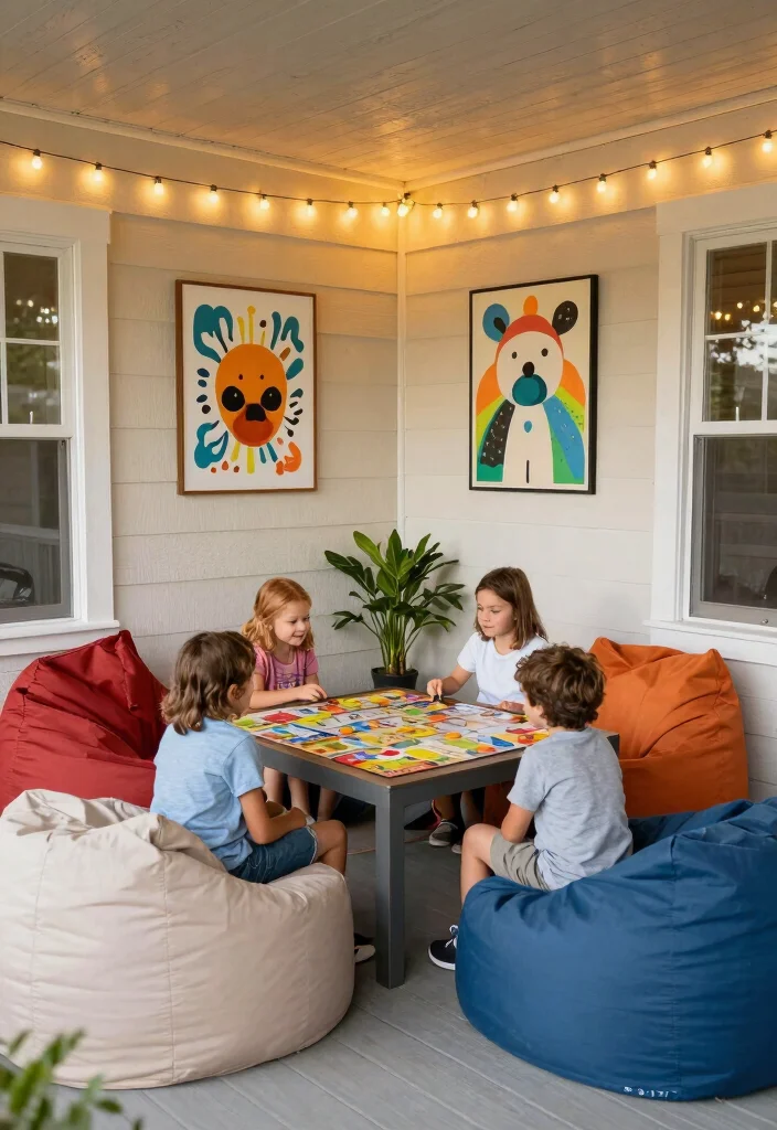 17 Enclosed Front Porch Ideas That Feel Cozy Year Round 63 17 Enclosed Front Porch Ideas That Feel Cozy Year Round - 13. Inviting Family Game Room 1