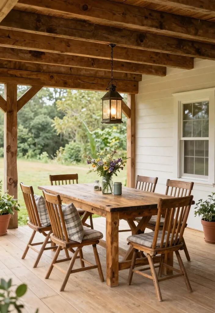 17 Enclosed Front Porch Ideas That Feel Cozy Year Round 13 17 Enclosed Front Porch Ideas That Feel Cozy Year Round - 3. Rustic Farmhouse Style with Natural Materials 1