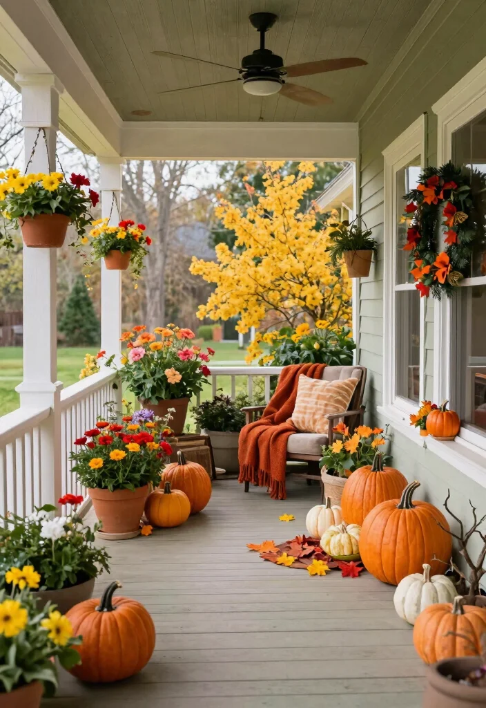 17 Enclosed Front Porch Ideas That Feel Cozy Year Round 39 17 Enclosed Front Porch Ideas That Feel Cozy Year Round - 9. Seasonal Decor for Year-Round Enjoyment 1
