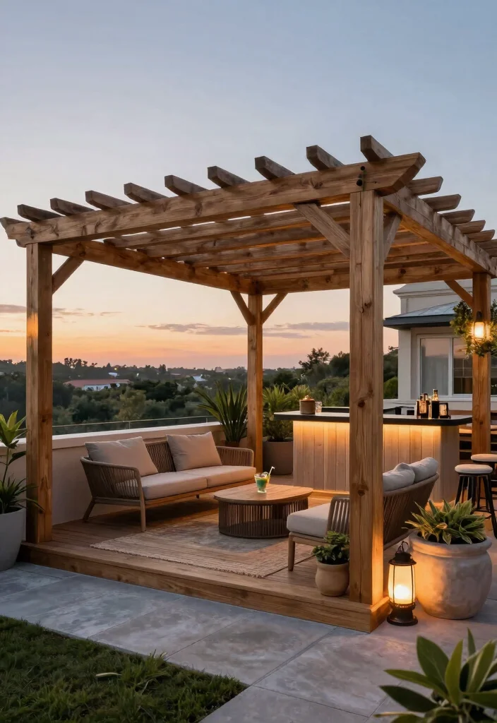 17 Outside Pergola Ideas Patio Spaces Will Love 55 17 Outside Pergola Ideas Patio Spaces Will Love - 15. Pergola with a Roof Deck 1