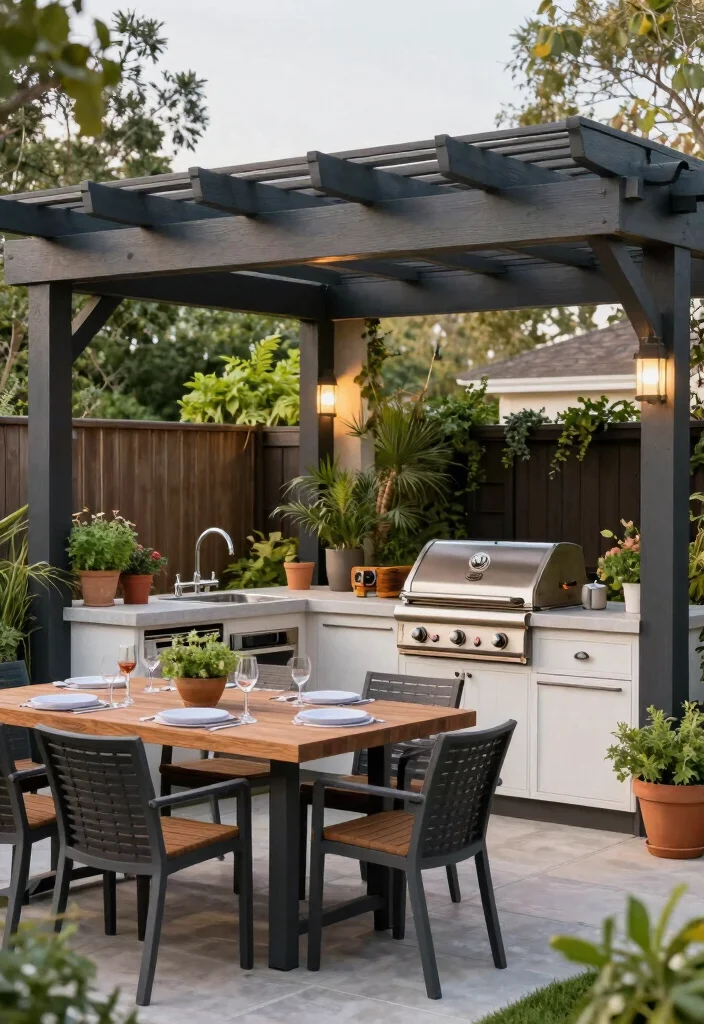 17 Outside Pergola Ideas Patio Spaces Will Love 57 17 Outside Pergola Ideas Patio Spaces Will Love - 17. Pergola with Outdoor Kitchen 1
