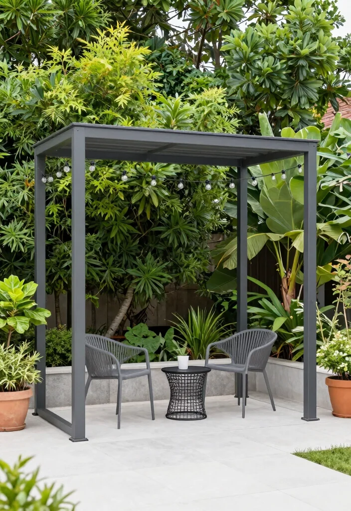 17 Outside Pergola Ideas Patio Spaces Will Love 36 17 Outside Pergola Ideas Patio Spaces Will Love - 6. Metal Frame Pergola 1