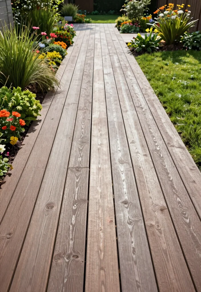 17 Outside Walkway Ideas That Elevate Your Landscape Design 67 17 Outside Walkway Ideas That Elevate Your Landscape Design - 17. Composite Decking Paths 1