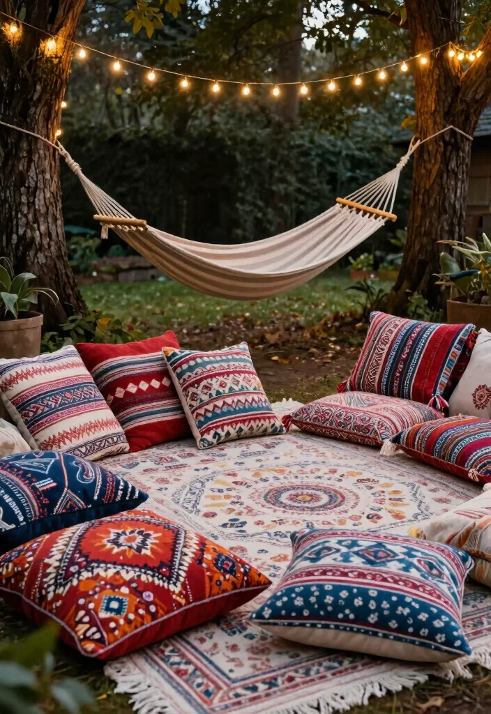 17 Patio Decorating 2026 Trending Ideas That Feel Fresh & Inviting 13 17 Patio Decorating 2026 Trending Ideas That Feel Fresh & Inviting - 3. Cozy Outdoor Spaces with Layered Textiles 1