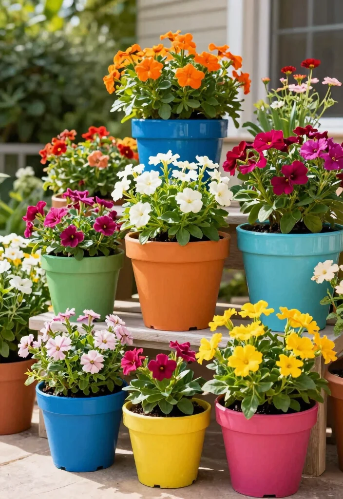 17 Patio Decorating 2026 Trending Ideas That Feel Fresh & Inviting 29 17 Patio Decorating 2026 Trending Ideas That Feel Fresh & Inviting - 9. Colorful Planters as a Focal Point 1