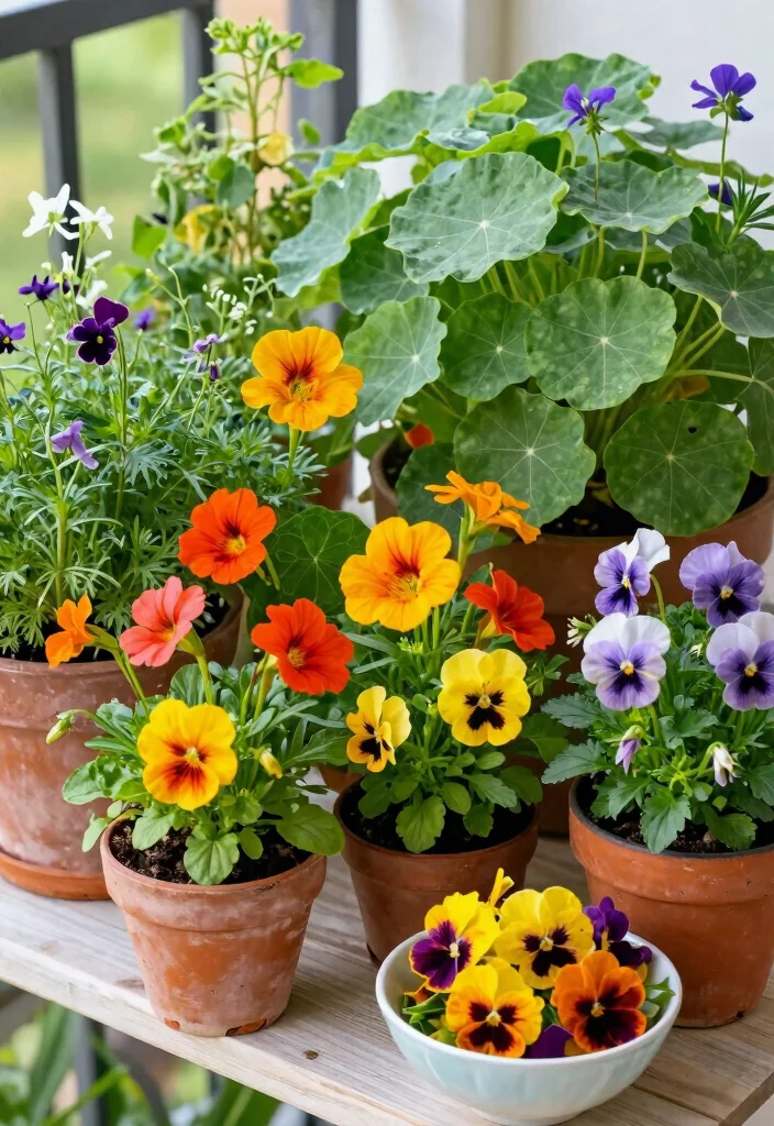 18 Balcony 2026 Trending Ideas Apartment Dwellers Will Love 41 18 Balcony 2026 Trending Ideas Apartment Dwellers Will Love - 11. Edible Flowers for Beauty and Flavor 1