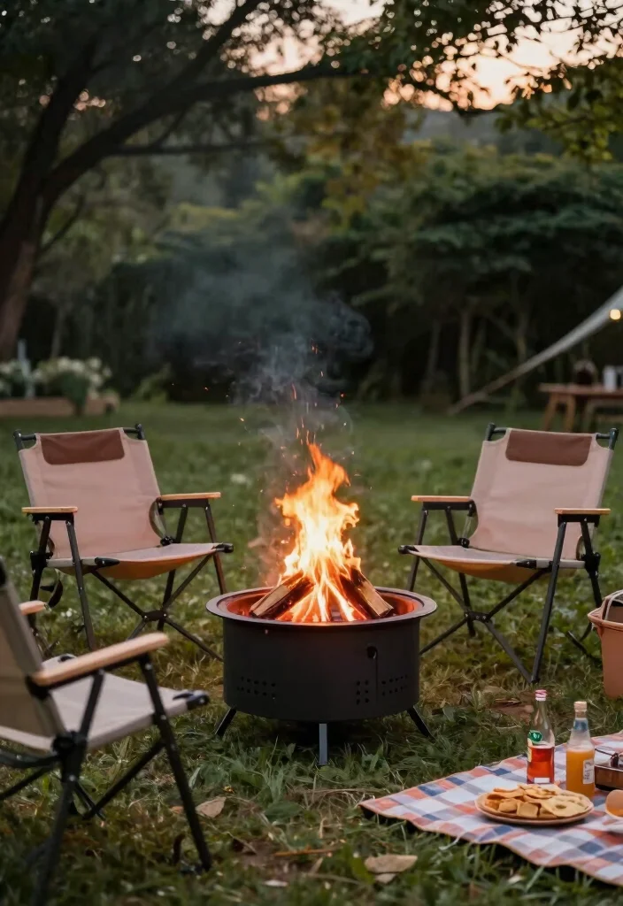18 Fire Pit Backyard Ideas That Feel Warm & Inviting - 15. Eco-friendly Portable Fire Pit 1