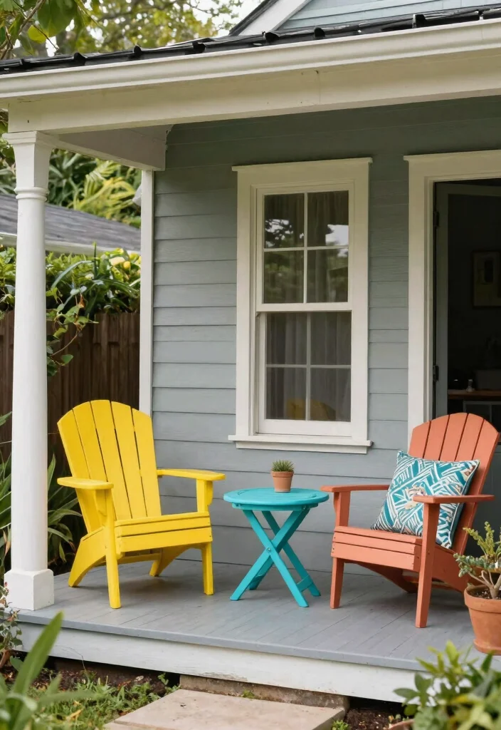 18 Front Porch Decorating Ideas That Boost Curb Appeal 67 18 Front Porch Decorating Ideas That Boost Curb Appeal - 17. Use Bold Furniture for Statement Style 1
