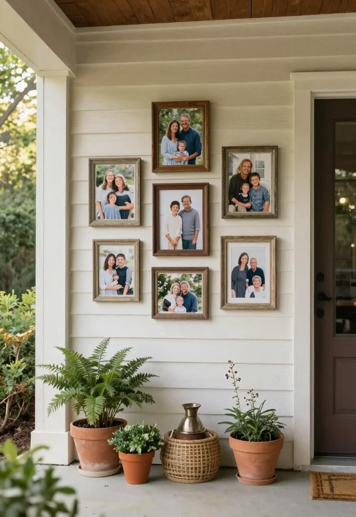 18 Front Porch Decorating Ideas That Boost Curb Appeal 68 18 Front Porch Decorating Ideas That Boost Curb Appeal - 18. Personal Touches with Family Photos 1