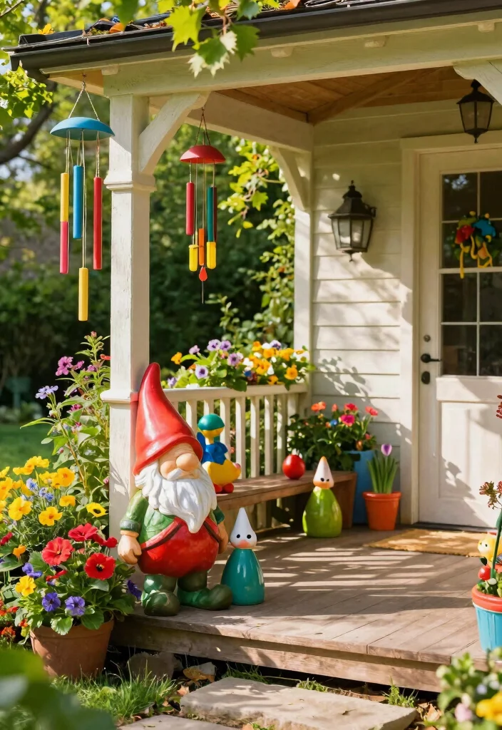 18 Front Porch Decorating Ideas That Boost Curb Appeal 39 18 Front Porch Decorating Ideas That Boost Curb Appeal - 9. Incorporate Whimsical Decor 1