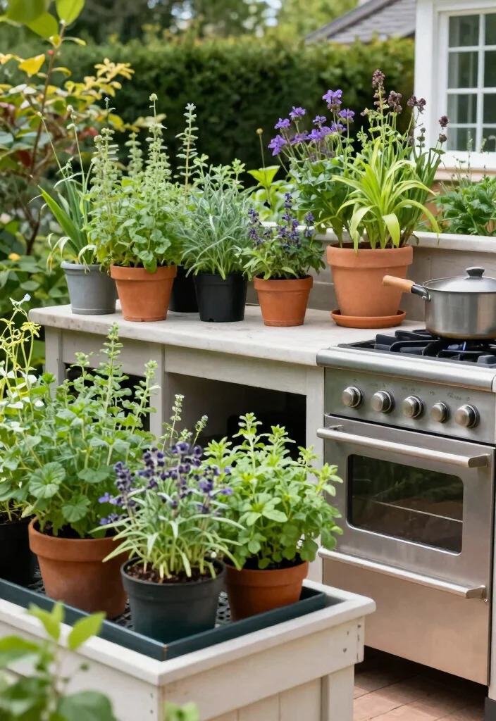 18 Outdoor Kitchen Design Ideas for the Ultimate Backyard Setup 46 18 Outdoor Kitchen Design Ideas for the Ultimate Backyard Setup - 16. Fresh Herb Gardens 1