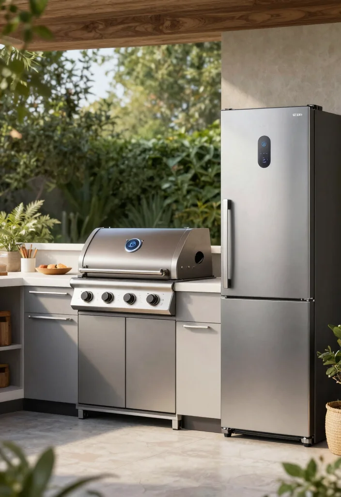 18 Outdoor Kitchen Design Ideas for the Ultimate Backyard Setup 18 18 Outdoor Kitchen Design Ideas for the Ultimate Backyard Setup - 8. Smart Outdoor Appliances 1