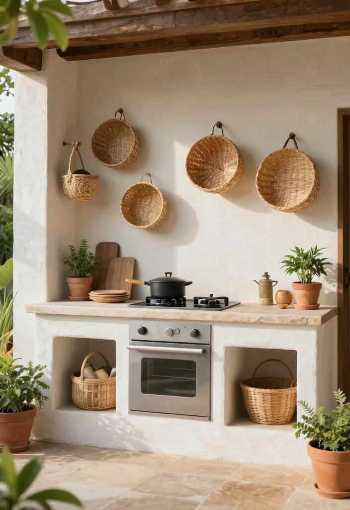 18 Outdoor Kitchen Design Ideas for the Ultimate Backyard Setup 29 18 Outdoor Kitchen Design Ideas for the Ultimate Backyard Setup - 9. Nature-Inspired Decor 1