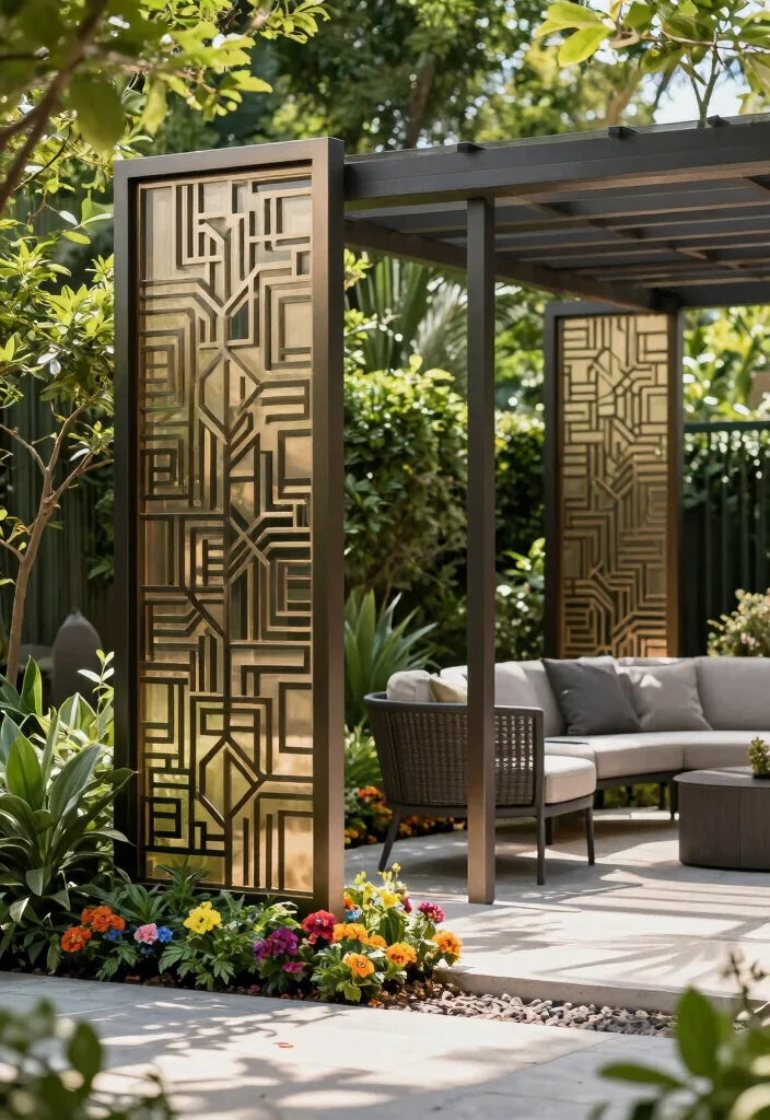 18 Privacy Fence 2026 Trending Ideas That Look Chic & Secure 14 18 Privacy Fence 2026 Trending Ideas That Look Chic & Secure - 4. Decorative Metal Screens 1
