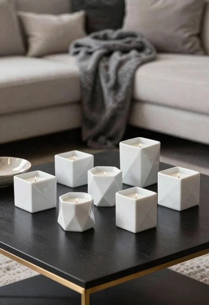 10 Porcelain Candle Holder Ideas That Won't Crack or Discolor 6 10 Porcelain Candle Holder Ideas That Won't Crack or Discolor - 6. Geometric Styles 1