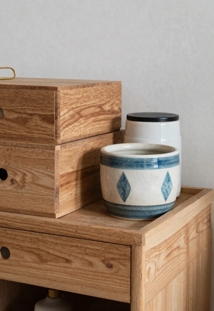 12 Boho Nightstand Decor Ideas That Don't Tip Over or Collect Dust - 10. Beautifully Crafted Containers 1
