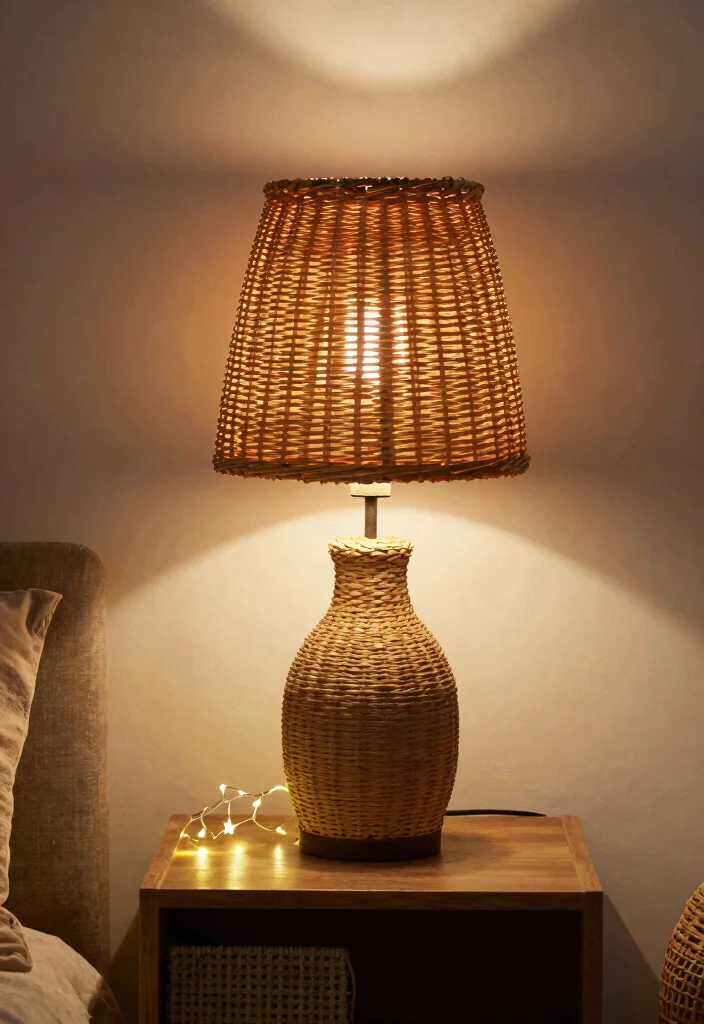 12 Boho Nightstand Decor Ideas That Don't Tip Over or Collect Dust - 9. Stylish Nightstand Lighting 1