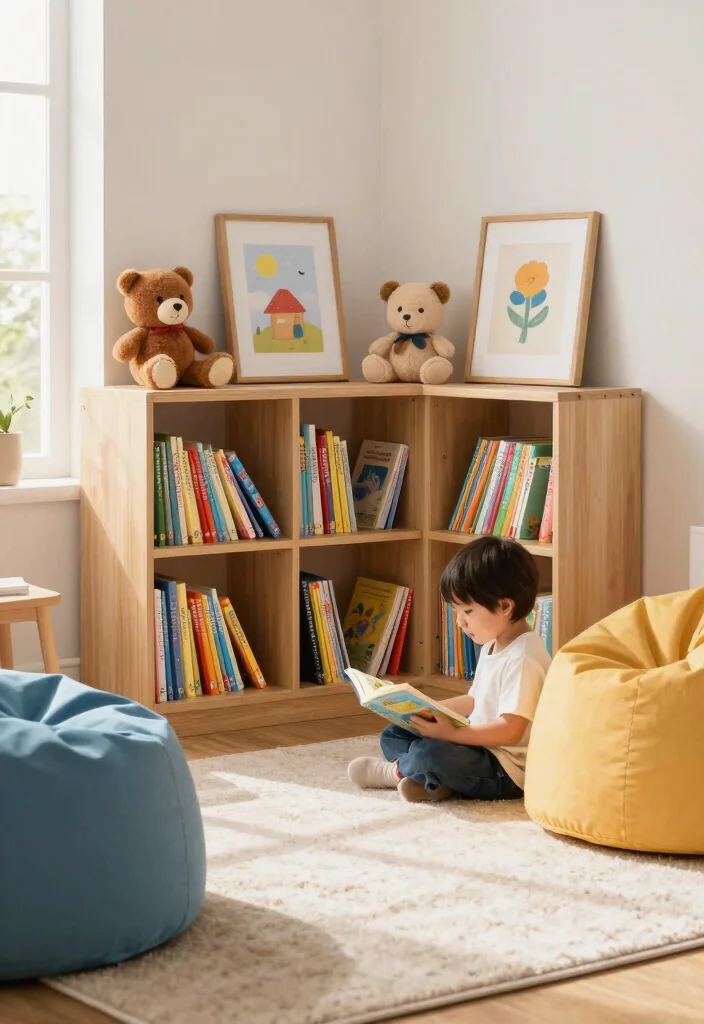 12 Kids Bedroom Bookshelf Ideas That Don't Tip Over - 2. Low-Profile Bookshelves for Easy Access 1