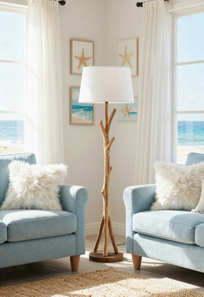 12 Lantern Floor Lamp Ideas That Add Ambiance Without Cords - 5. Coastal Inspiration 1