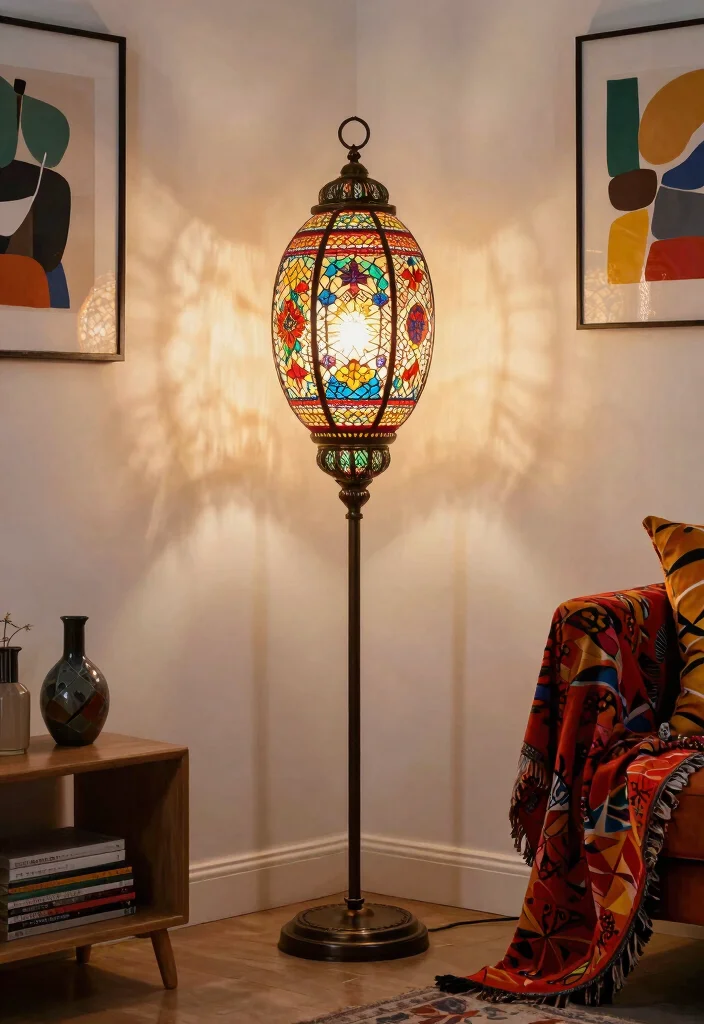 12 Lantern Floor Lamp Ideas That Add Ambiance Without Cords - 7. Artistic Statement Pieces 1