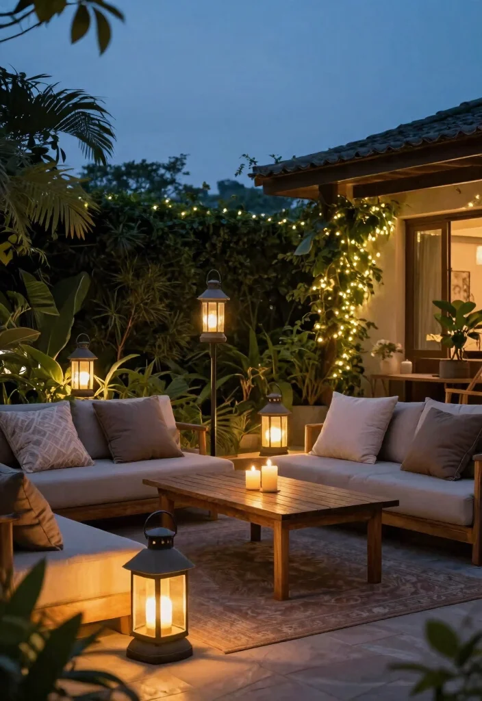 12 Lantern Floor Lamp Ideas That Add Ambiance Without Cords - 9. Outdoor Oasis 1