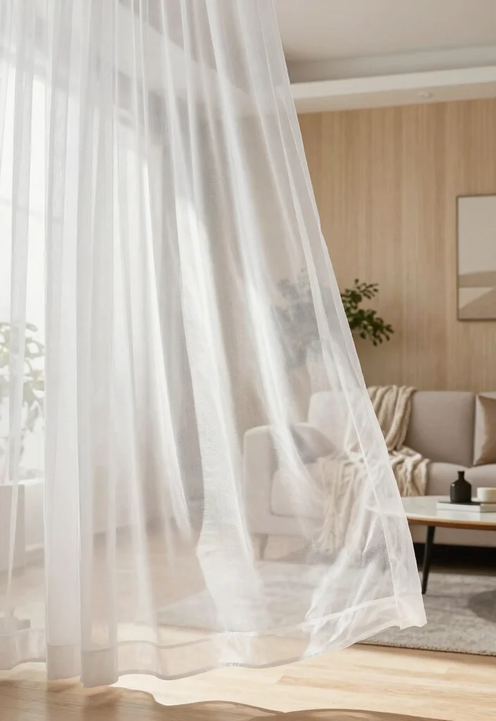 12 Net Curtains for Living Room Privacy Without Blocking Light - 1. Sheer Elegance: The Best Light Filtering Option 1