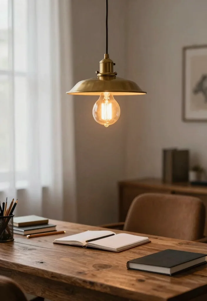 12 Office Pendant Light Suggestions That Reduce Screen Glare - 2. Vintage Edison Bulbs 1
