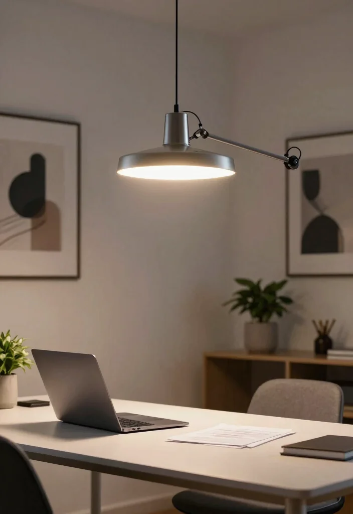 12 Office Pendant Light Suggestions That Reduce Screen Glare - 3. Adjustable Pendant Lighting 1