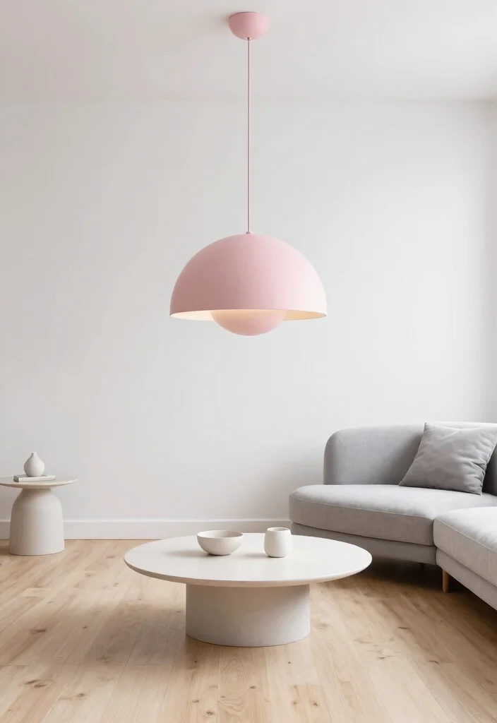 12 Pink Pendant Light Ideas That Add Color Without Going Girly 6 12 Pink Pendant Light Ideas That Add Color Without Going Girly - 6. Minimalist Marvels 1
