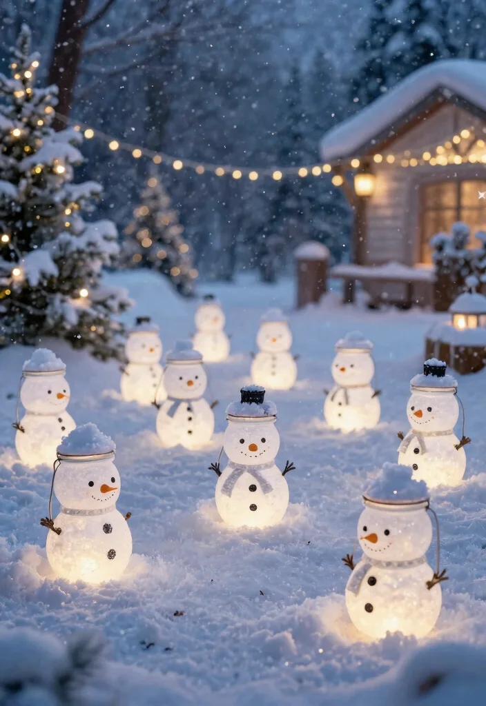 12 Snowman Candle Holder Ideas That Don't Melt or Tip Over 12 12 Snowman Candle Holder Ideas That Don't Melt or Tip Over - 12. Snowman Lantern Holders 1