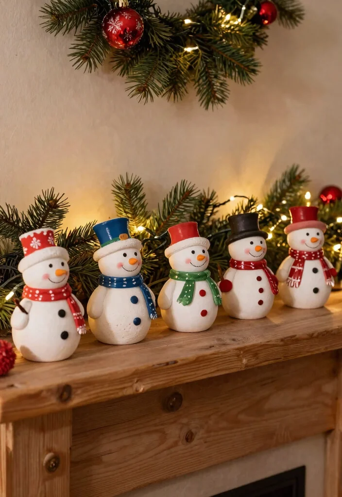 12 Snowman Candle Holder Ideas That Don't Melt or Tip Over 2 12 Snowman Candle Holder Ideas That Don't Melt or Tip Over - 2. Clay Snowman Candle Holders 1