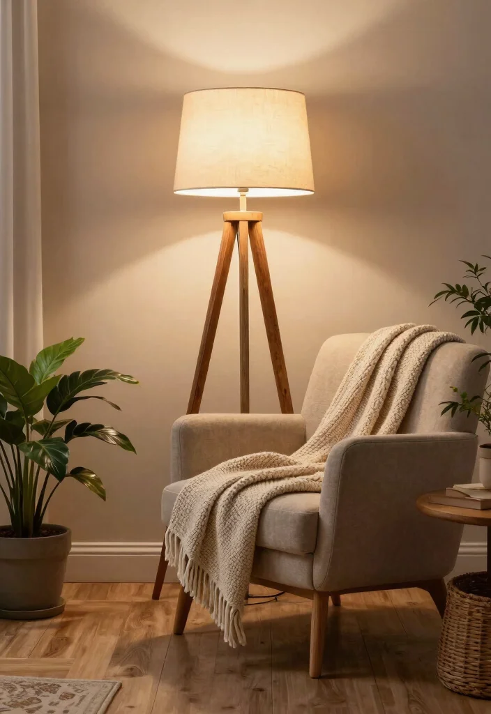 12 Tripod Floor Lamp Ideas That Brighten Dark Corners Stylishly - 1. Eco-Chic Wood Tripod Lamp 1