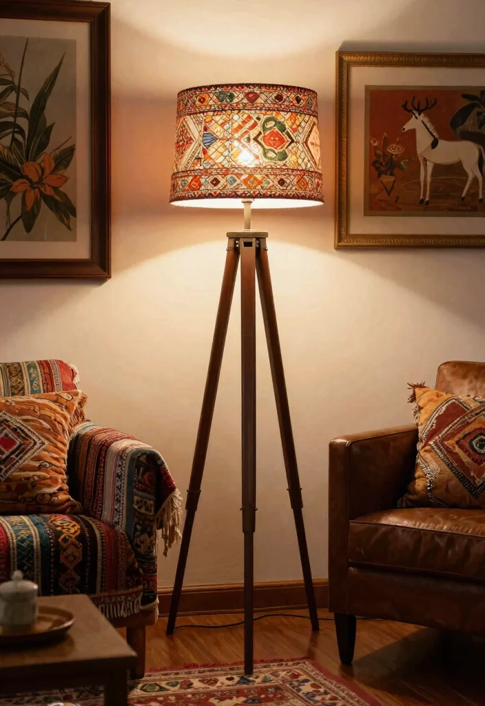 12 Tripod Floor Lamp Ideas That Brighten Dark Corners Stylishly - 3. Vintage-Inspired Tripod Floor Lamp 1
