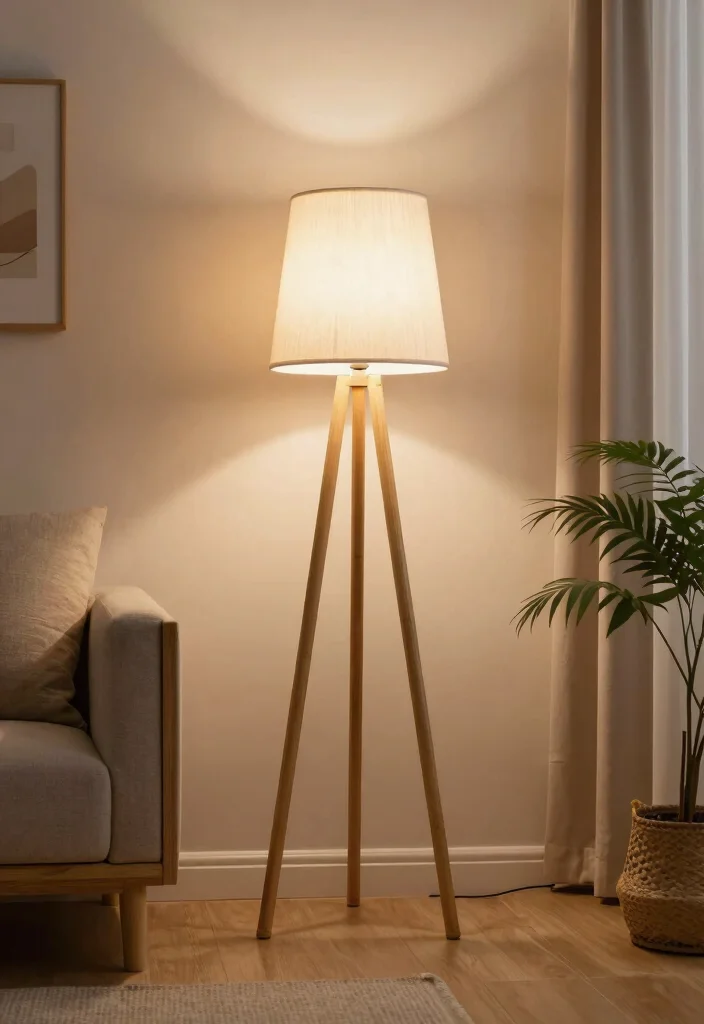 12 Tripod Floor Lamp Ideas That Brighten Dark Corners Stylishly - 4. Sustainable Bamboo Tripod Lamp 1