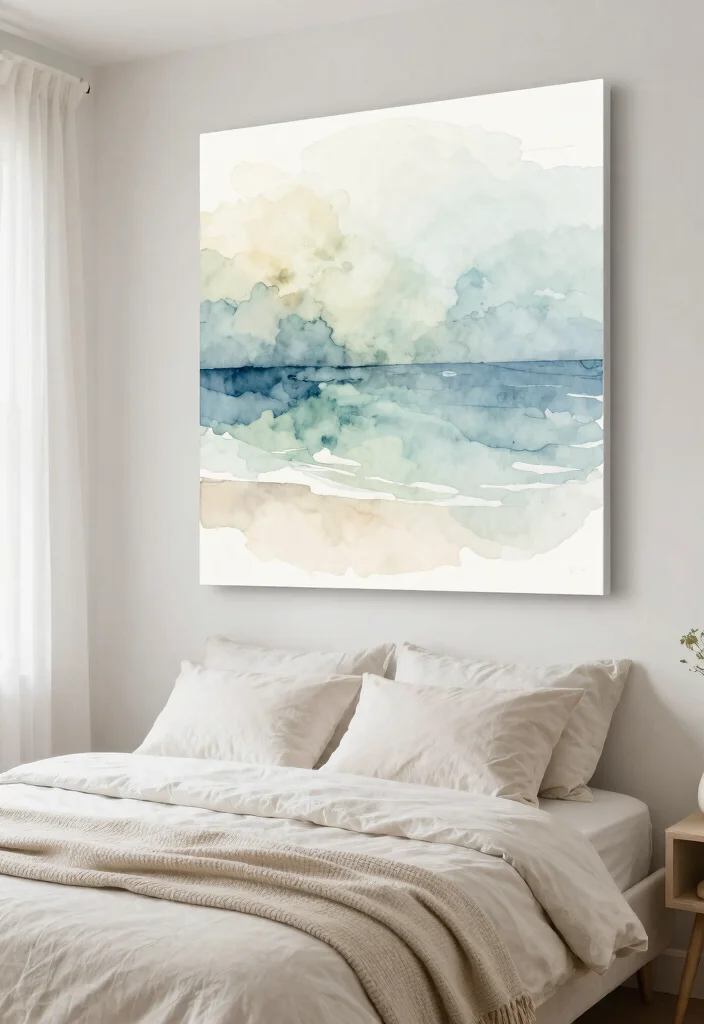 14 Beach Prints Wall Art Ideas That Feel Coastal Without the Cliches 14 14 Beach Prints Wall Art Ideas That Feel Coastal Without the Cliches - 14. Ethereal Watercolor Prints 1