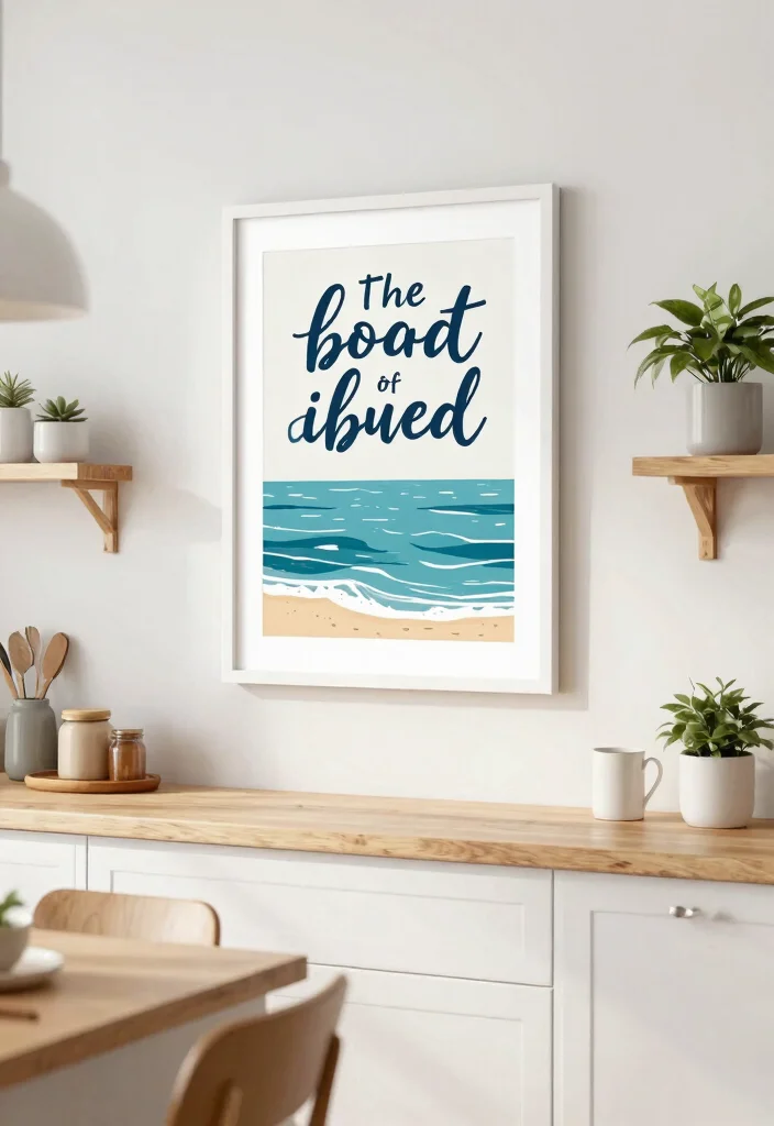 14 Beach Prints Wall Art Ideas That Feel Coastal Without the Cliches 6 14 Beach Prints Wall Art Ideas That Feel Coastal Without the Cliches - 6. Coastal Typography Art 1