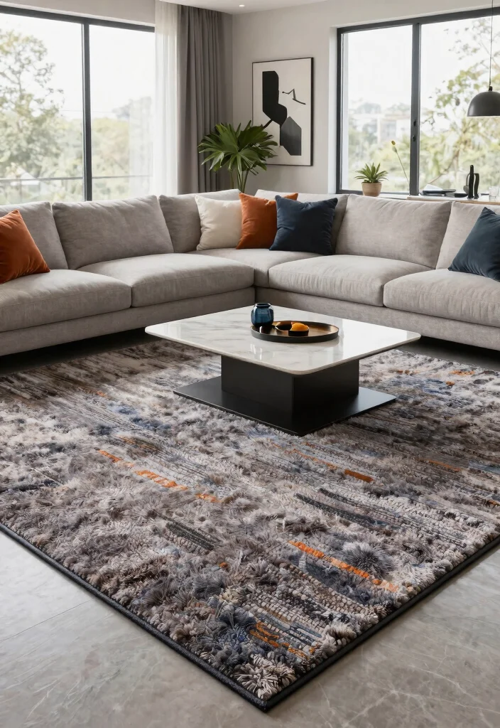 14 Carpet Ideas Living Room Modern Spaces That Hide Stains and Wear - 1. Luxurious Synthetic Fiber Carpets 1