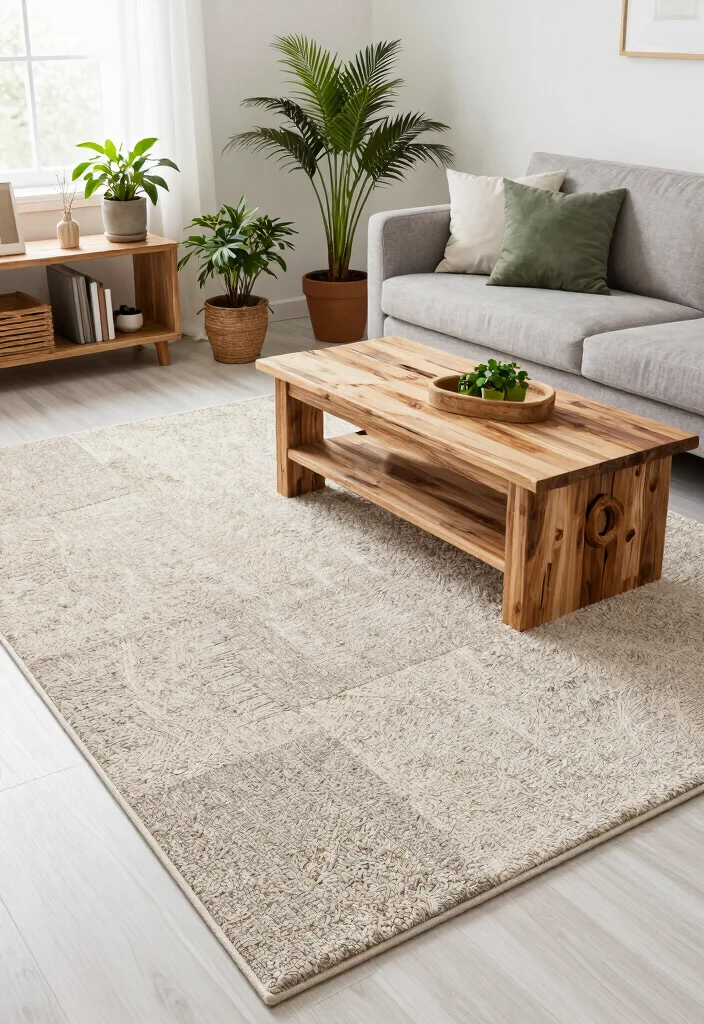 14 Carpet Ideas Living Room Modern Spaces That Hide Stains and Wear - 12. Recycled Material Carpets 1