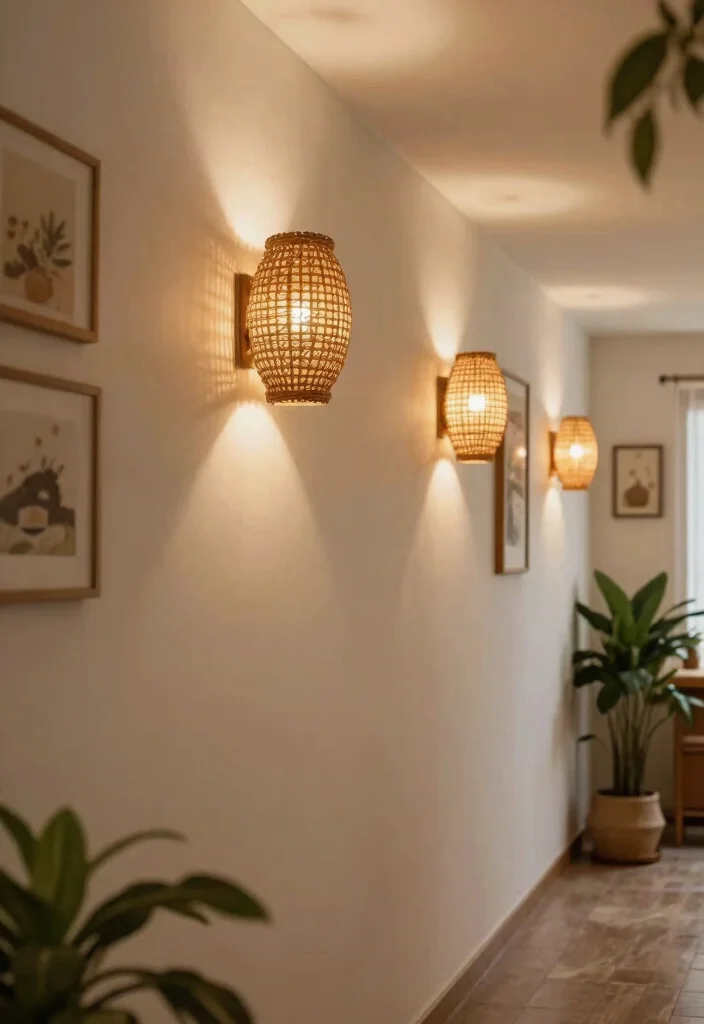14 Rattan Lamp Shade Ideas That Add Warmth to Cool Rooms 6 14 Rattan Lamp Shade Ideas That Add Warmth to Cool Rooms - 6. Unique Rattan Wall Sconces 1