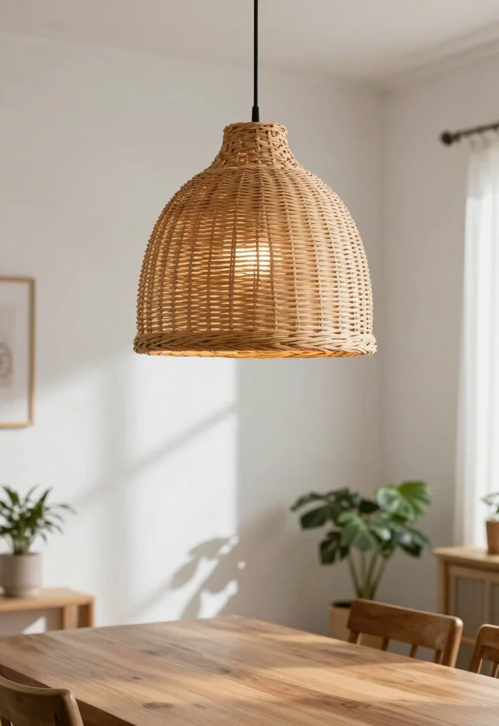 15 Boho Pendant Light Ideas That Layer Without Overwhelming 1 15 Boho Pendant Light Ideas That Layer Without Overwhelming - 1. Woven Rattan Wonder 1