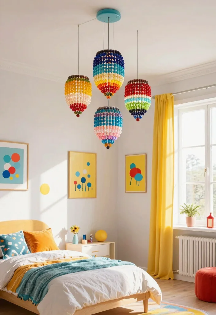 15 Boho Pendant Light Ideas That Layer Without Overwhelming 5 15 Boho Pendant Light Ideas That Layer Without Overwhelming - 5. Colorful Beaded Beauties 1