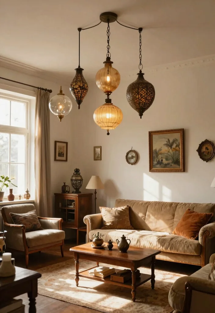 15 Boho Pendant Light Ideas That Layer Without Overwhelming 7 15 Boho Pendant Light Ideas That Layer Without Overwhelming - 7. Vintage Finds 1