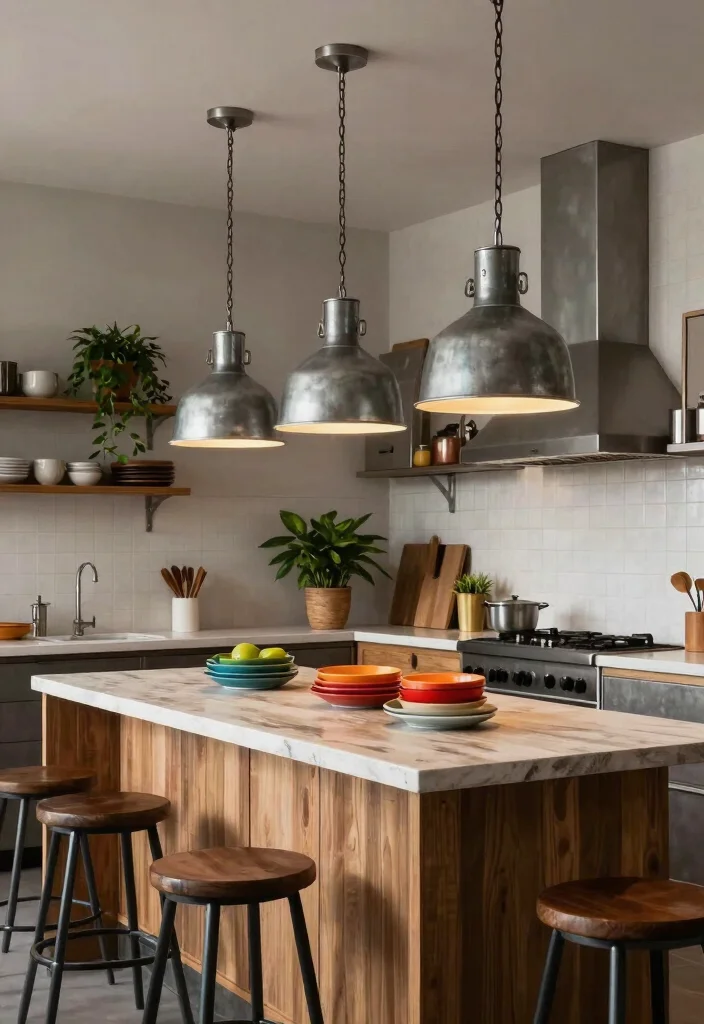 15 Boho Pendant Light Ideas That Layer Without Overwhelming 9 15 Boho Pendant Light Ideas That Layer Without Overwhelming - 9. Chic Industrial 1