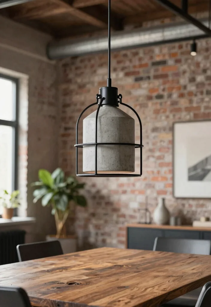 15 Cement Pendant Light Ideas for Industrial Style on a Budget 11 15 Cement Pendant Light Ideas for Industrial Style on a Budget - 11. Industrial Cage Cement Light 1