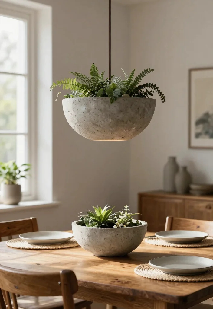 15 Cement Pendant Light Ideas for Industrial Style on a Budget 2 15 Cement Pendant Light Ideas for Industrial Style on a Budget - 2. Rustic Cement Bowl Light 1