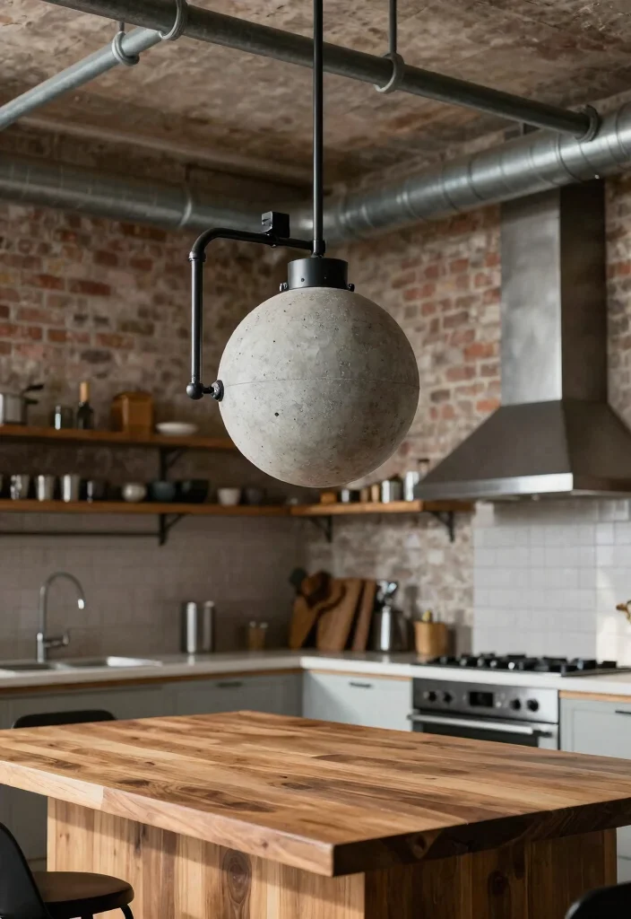 15 Cement Pendant Light Ideas for Industrial Style on a Budget 5 15 Cement Pendant Light Ideas for Industrial Style on a Budget - 5. Industrial Pipe and Cement Combo 1